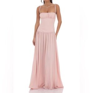 Lucy in the Sky Blush Pink Maxi Dress